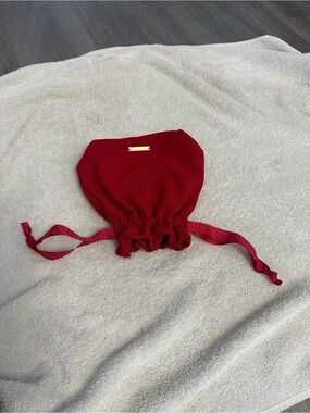 Giorgio Armani Red Mini Drawstring Pouch
